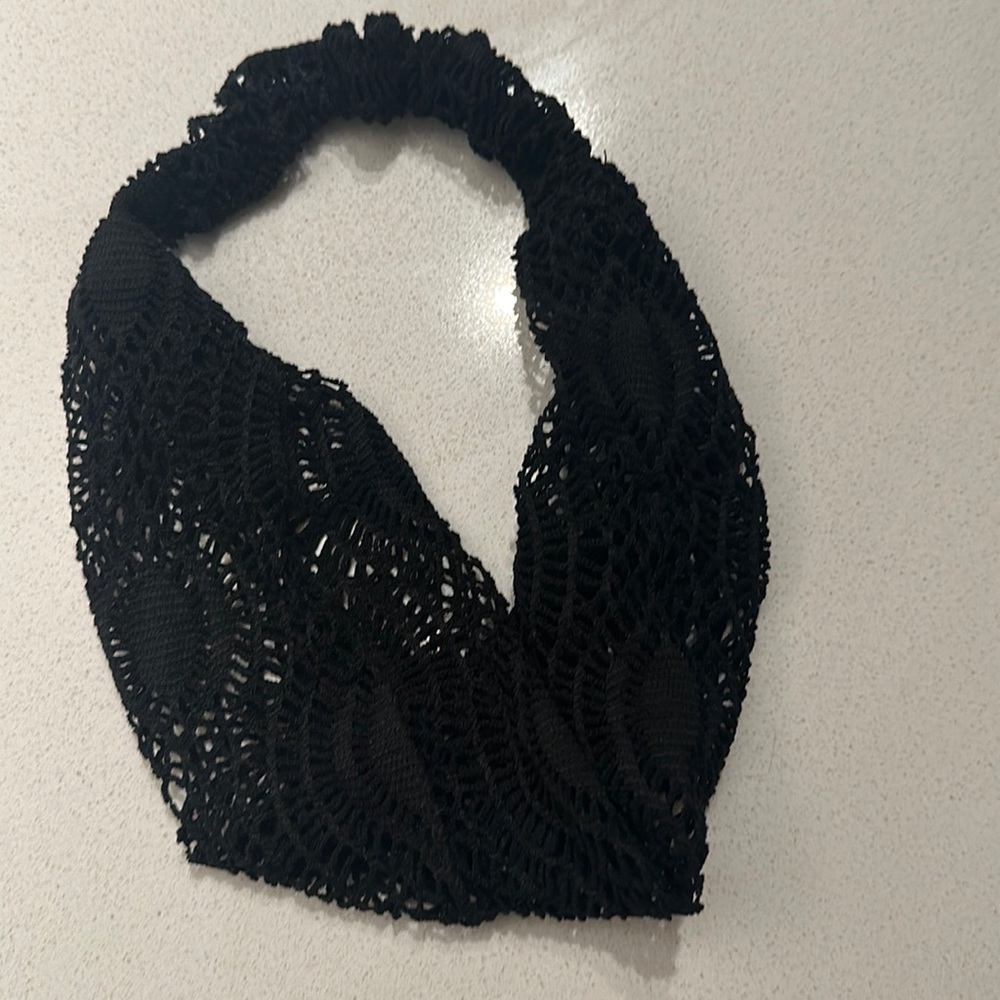 Lacey Headband with elastic in back